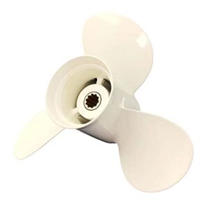 COPKINGO Boat Propeller 9 7/8x11 1/4 for Yamaha Outboard Motor F25 20HP 25HP 30HP/ Outboard Propeller for Yamaha Engine 3