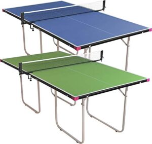 Butterfly Junior Stationary Ping Pong Table - 3/4 Size Table - Space Saver Game Table - Regulation Height - Sturdy Frame - Ships Assembled with Net