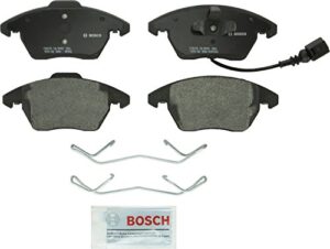 Bosch BP1107 QuietCast Premium Semi-Metallic Disc Brake Pad Set For: Audi A3, A3 Quattro, Quattro, TT; Volkswagen Beetle, Bora, Eos, Golf, Golf SportWagen, GTI, Jetta, Passat, Passat CC, Rabbit, Front