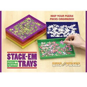 Bits and Pieces - Regular Puzzle Stack-Em Sorting Trays - Puzzle Piece Sorter - Puzzle Gift